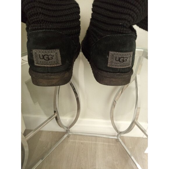 UGG Australia Big Girl's Size 4 or Equivalent Women's 6 Knit Wool Boots - Picture 8 of 9
